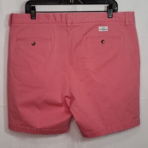 Vineyard Vines Breaker Shorts Whale Pink Flat Khaki Chino Mens Sz 38"